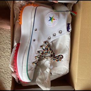 Rainbow converse high top